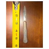 Antique Hallmarked Folding Fruit Pocket Knife Engraved Handle 4.75in