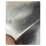 Swedish Stainless Steel Serving Tray & Plate Set 18/8 Marked Good
