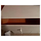 White 8 Drawer Dresser Chest Painted Wood Bedroom Storage 47x39in