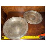 Pair Vintage Sterling Silver Sevilla 9in Plates Bowls Pat 1927