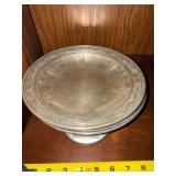 Pair Vintage Sterling Silver Sevilla 9in Plates Bowls Pat 1927
