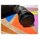 Vintage Manual Focus Zoom Telephoto Lens to 200mm w/ Case Filter