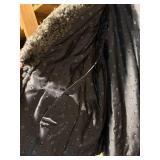 Robert Wallace Curly Lamb Fur Jacket Gray Vintage Womenâs Coat