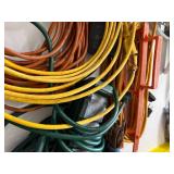 Mixed Extension Cord Lot w Cordpro Reel Outdoor Power Accessories