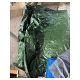 Mixed Lot Utility Tarps Outdoor Covers Green Blue Gray Silver Good