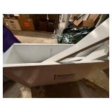 Laundry-Mate Washer Dryer Storage Tray System White w/ Inserts