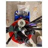 Toro Orbit Rain Bird Sprinkler Repair Parts Lot w Bucket & Tote