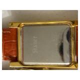 Gruen Kenneth Cole Stauer Rectangular Quartz Watch Lot 3 Gold Tone