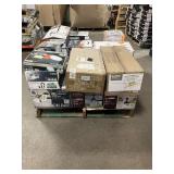Massive Pallet of Brand Name Misc Faucets, Showers, Fixtures, Towel Bars, Bathroom Fans, Ceiling Fans, Lights, and More **Parts Only** (Great for eBay Sellers)