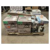 Massive Pallet of Brand Name Misc Faucets, Showers, Fixtures, Towel Bars, Bathroom Fans, Ceiling Fans, Lights, and More **Parts Only** (Great for eBay Sellers)