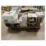 Massive Pallet of Brand Name Misc Faucets, Showers, Fixtures, Towel Bars, Bathroom Fans, Ceiling Fans, Lights, and More **Parts Only** (Great for eBay Sellers)