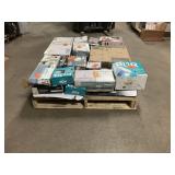 Massive Pallet of Brand Name Misc Faucets, Showers, Fixtures, Towel Bars, Bathroom Fans, Ceiling Fans, Lights, and More **Parts Only** (Great for eBay Sellers)