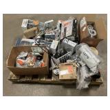 Massive Pallet of Brand Name Misc Faucets, Showers, Fixtures, Towel Bars, Bathroom Fans, Ceiling Fans, Lights, and More **Parts Only** (Great for eBay Sellers)