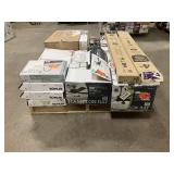 Massive Pallet of Brand Name Misc Faucets, Showers, Fixtures, Towel Bars, Bathroom Fans, Ceiling Fans, Lights, and More **Parts Only** (Great for eBay Sellers)