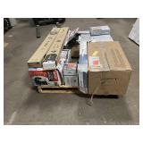 Massive Pallet of Brand Name Misc Faucets, Showers, Fixtures, Towel Bars, Bathroom Fans, Ceiling Fans, Lights, and More **Parts Only** (Great for eBay Sellers)