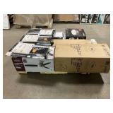 Massive Pallet of Brand Name Misc Faucets, Showers, Fixtures, Towel Bars, Bathroom Fans, Ceiling Fans, Lights, and More **Parts Only** (Great for eBay Sellers)