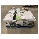 Massive Pallet of Brand Name Misc Faucets, Showers, Fixtures, Towel Bars, Bathroom Fans, Ceiling Fans, Lights, and More **Parts Only** (Great for eBay Sellers)