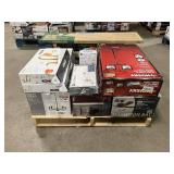 Massive Pallet of Brand Name Misc Faucets, Showers, Fixtures, Towel Bars, Bathroom Fans, Ceiling Fans, Lights, and More **Parts Only** (Great for eBay Sellers)
