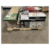 Massive Pallet of Brand Name Misc Faucets, Showers, Fixtures, Towel Bars, Bathroom Fans, Ceiling Fans, Lights, and More **Parts Only** (Great for eBay Sellers)