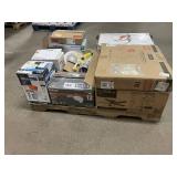 Massive Pallet of Brand Name Misc Faucets, Showers, Fixtures, Towel Bars, Bathroom Fans, Ceiling Fans, Lights, and More **Parts Only** (Great for eBay Sellers)
