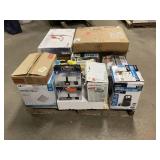 Massive Pallet of Brand Name Misc Faucets, Showers, Fixtures, Towel Bars, Bathroom Fans, Ceiling Fans, Lights, and More **Parts Only** (Great for eBay Sellers)