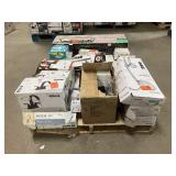 Massive Pallet of Brand Name Misc Faucets, Showers, Fixtures, Towel Bars, Bathroom Fans, Ceiling Fans, Lights, and More **Parts Only** (Great for eBay Sellers)