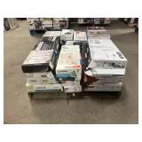 Massive Pallet of Brand Name Misc Faucets, Showers, Fixtures, Towel Bars, Bathroom Fans, Ceiling Fans, Lights, and More **Parts Only** (Great for eBay Sellers)