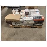 Massive Pallet of Brand Name Misc Faucets, Showers, Fixtures, Towel Bars, Bathroom Fans, Ceiling Fans, Lights, and More **Parts Only** (Great for eBay Sellers)