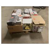 Massive Pallet of Brand Name Misc Faucets, Showers, Fixtures, Towel Bars, Bathroom Fans, Ceiling Fans, Lights, and More **Parts Only** (Great for eBay Sellers)