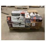Massive Pallet of Brand Name Misc Faucets, Showers, Fixtures, Towel Bars, Bathroom Fans, Ceiling Fans, Lights, and More **Parts Only** (Great for eBay Sellers)