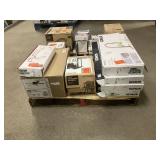 Massive Pallet of Brand Name Misc Faucets, Showers, Fixtures, Towel Bars, Bathroom Fans, Ceiling Fans, Lights, and More **Parts Only** (Great for eBay Sellers)