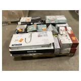 Massive Pallet of Brand Name Misc Faucets, Showers, Fixtures, Towel Bars, Bathroom Fans, Ceiling Fans, Lights, and More **Parts Only** (Great for eBay Sellers)