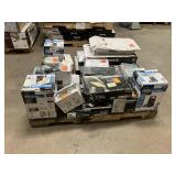 Massive Pallet of Brand Name Misc Faucets, Showers, Fixtures, Towel Bars, Bathroom Fans, Ceiling Fans, Lights, and More **Parts Only** (Great for eBay Sellers)