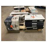 Massive Pallet of Brand Name Misc Faucets, Showers, Fixtures, Towel Bars, Bathroom Fans, Ceiling Fans, Lights, and More **Parts Only** (Great for eBay Sellers)