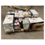 Massive Pallet of Brand Name Misc Faucets, Showers, Fixtures, Towel Bars, Bathroom Fans, Ceiling Fans, Lights, and More **Parts Only** (Great for eBay Sellers)