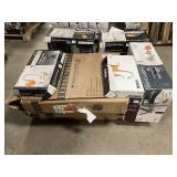 Massive Pallet of Brand Name Misc Faucets, Showers, Fixtures, Towel Bars, Bathroom Fans, Ceiling Fans, Lights, and More **Parts Only** (Great for eBay Sellers)