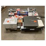 Massive Pallet of Brand Name Misc Faucets, Showers, Fixtures, Towel Bars, Bathroom Fans, Ceiling Fans, Lights, and More **Parts Only** (Great for eBay Sellers)