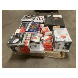 Massive Pallet of Brand Name Misc Faucets, Showers, Fixtures, Towel Bars, Bathroom Fans, Ceiling Fans, Lights, and More **Parts Only** (Great for eBay Sellers)
