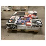 Massive Pallet of Brand Name Misc Faucets, Showers, Fixtures, Towel Bars, Bathroom Fans, Ceiling Fans, Lights, and More **Parts Only** (Great for eBay Sellers)