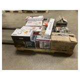 Massive Pallet of Brand Name Misc Faucets, Showers, Fixtures, Towel Bars, Bathroom Fans, Ceiling Fans, Lights, and More **Parts Only** (Great for eBay Sellers)