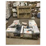 Massive Pallet of Brand Name Misc Faucets, Showers, Fixtures, Towel Bars, Bathroom Fans, Ceiling Fans, Lights, and More **Parts Only** (Great for eBay Sellers)