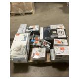Massive Pallet of Brand Name Misc Faucets, Showers, Fixtures, Towel Bars, Bathroom Fans, Ceiling Fans, Lights, and More **Parts Only** (Great for eBay Sellers)