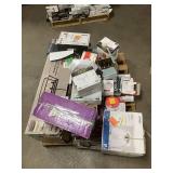 Massive Pallet of Brand Name Misc Faucets, Showers, Fixtures, Towel Bars, Bathroom Fans, Ceiling Fans, Lights, and More **Parts Only** (Great for eBay Sellers)