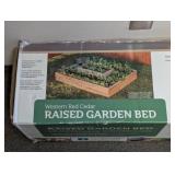 NEW YARDCRAFT WESTERN RED CEDAR RAISED GARDEN BED