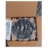 NEW LUTEC LED SOLAR POST LANTERN BLACK