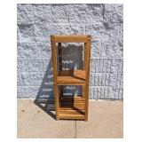 COSTCO TEAKHAUS WOOD SHELF 3-TIER