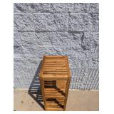 COSTCO TEAKHAUS WOOD SHELF 3-TIER