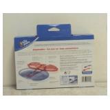 NEW THE FIRST YEARS TAKE & TOSS DOUBLE DUTY PLATES 4PK BLUE