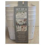 STORAGE BASKETS 4PK CREAM
