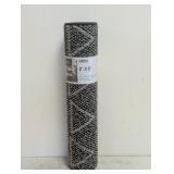 NEW BALDOSA DECORATIVE RUNNER BLACK/BROWN
